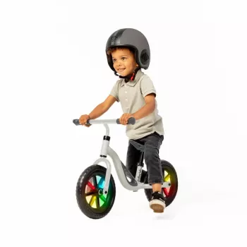 Chillafish Charlie 10 Laufrad, Beige, mit Lichtern, 1,5-4 Jahre