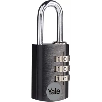 Yale YE3CB/20/121/1/BK 20 mm schwarzes Kombinationsvorhängeschloss