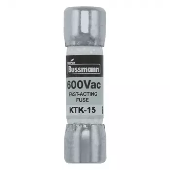 Eaton KTK-15 Patronensicherung, 15 A, 600 V AC/DC, superflink, 10 mm x 38 mm, 10er-Pack
