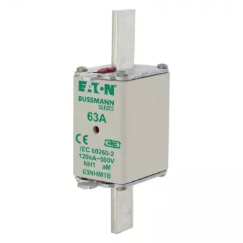 Eaton 63NHM1B NH-Sicherungseinsatz, Größe 1, 63 A, 500 V AC, gG, 3er-Pack