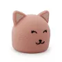 Trixie Baby Nachttischlampe Katze - Wiederaufladbare LED-Silikonlampe mit Tipp-Sensor, Warmweiß & 7-Farbwechsel
