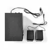 Nedis CSPR10021BK 2.0 Stereo USB-betriebene PC-Lautsprecher, 6W RMS, Schwarz
