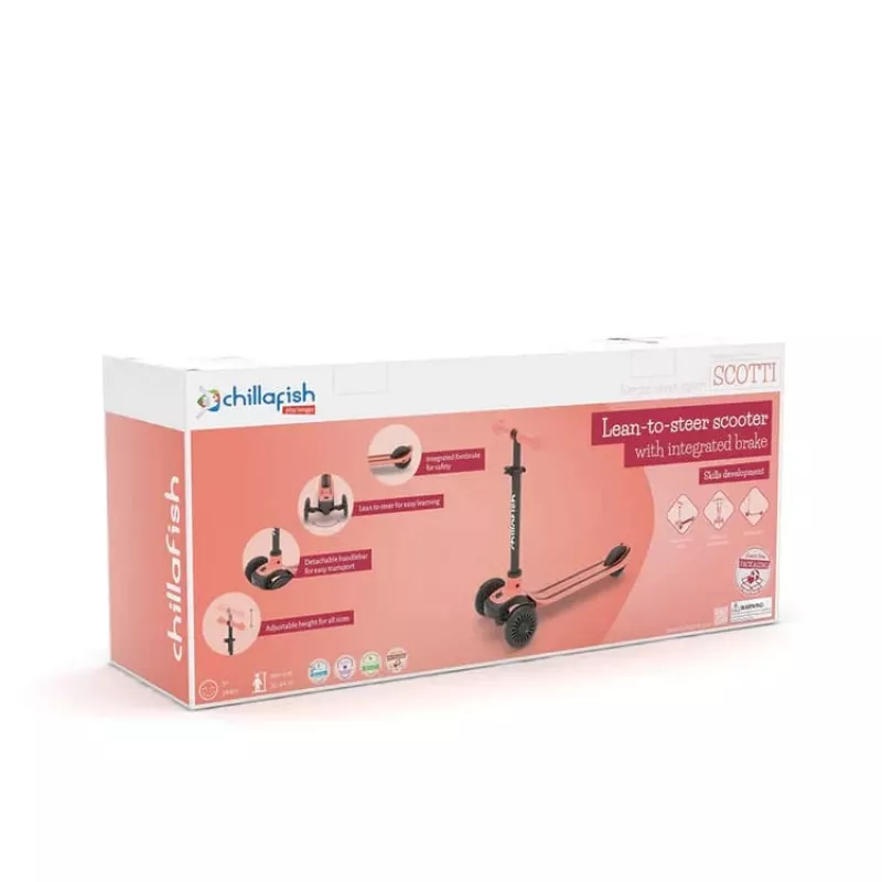 Chillafish Scotti 2-in-1 Roller & Rutschfahrzeug, Flamingo Pink, 1-5 Jahre