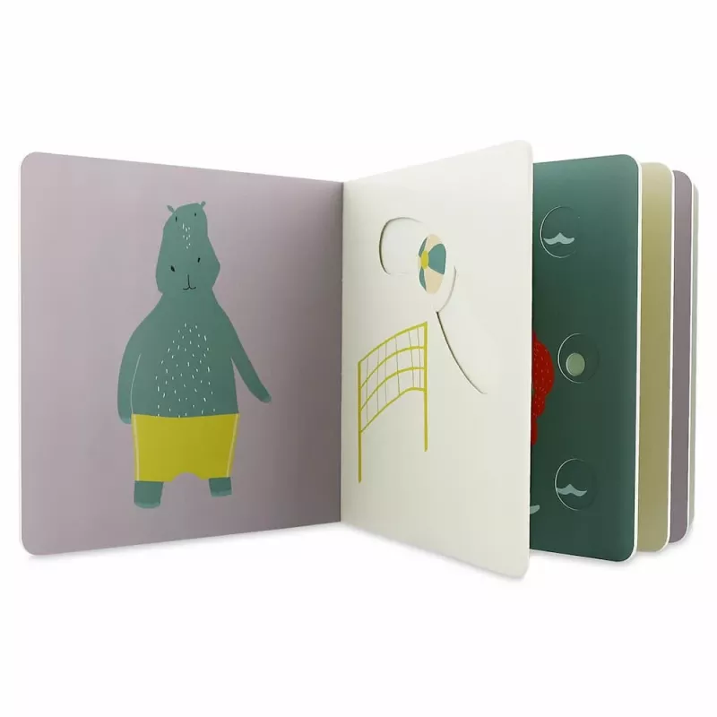 Trixie Mr. Lion weiches Aktivitätsbuch für Babys ab 12 Monaten | Bio-Baumwolle