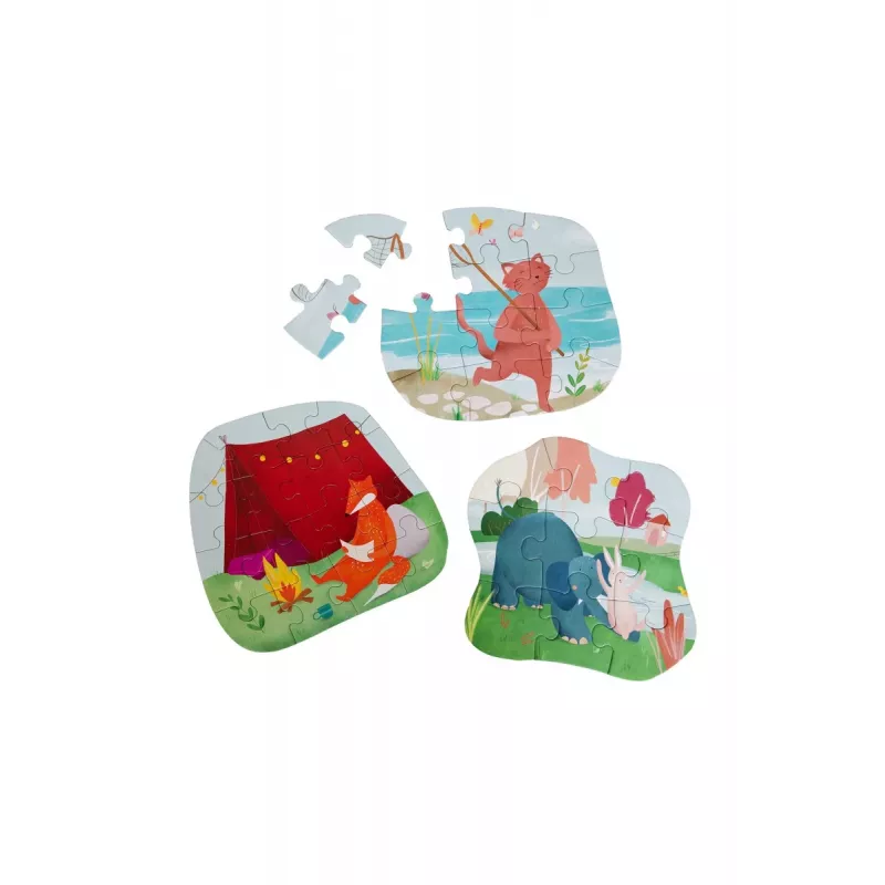 TRIXIE Dog Activity Roll-Out Leckerli-Spender Puzzle-Spielzeug, 3 Teile, verstellbarer Schwierigkeitsgrad, Innen- & Außenbereich