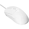 LORGAR LRG-MSA10R-WH Gaming-Maus mit Kabel, Pixart PMW3311 optischer Sensor, Hetai 571 MCU, 5000 DPI, 1000 Hz, 7 programmierbare Tasten, RGB-Hintergrundbeleuchtung, für Rechtshänder, Weiß