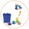 Chillafish Itsibitsi 4-Rad-Ride-On mit Korb, Blau/Orange, 1-3 Jahre