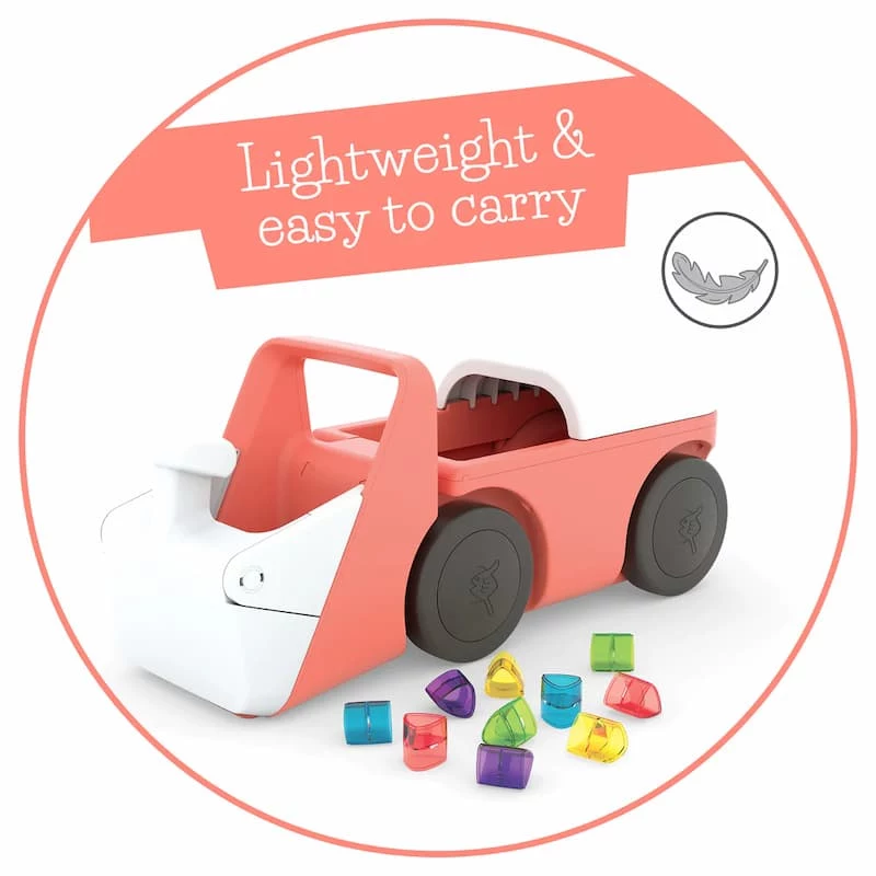 Chillafish Blockie Rutschfahrzeug, Flamingo Pink, 1-3 Jahre