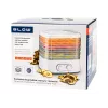 BLOW Dörrgerät für Pilze, Gemüse und Früchte, 5 Etagen, 250 W, Digitaler Timer und Temperaturregelung, Weiß