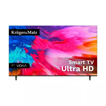 Kruger&Matz KM0250UHD-V3 50 Zoll 4K UHD Smart LED TV mit VIDAA U5, DVB-T2/S2, HDR10, Bluetooth, Sprachsteuerung