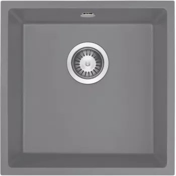 DEANTE Hängendes 1-Becken Granitspülbecken ZQA_S10A Schwarz