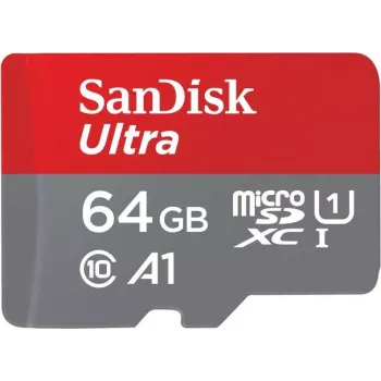 SanDisk microSDHC Ultra 64GB UHS-I Class 10 100MB/s mit SD-Adapter 00215482