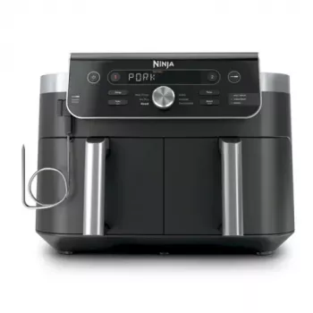 Ninja Dual Zone XL DZ950EU Heißluftfritteuse 9,5 L 2470 W, Schwarz/Grau