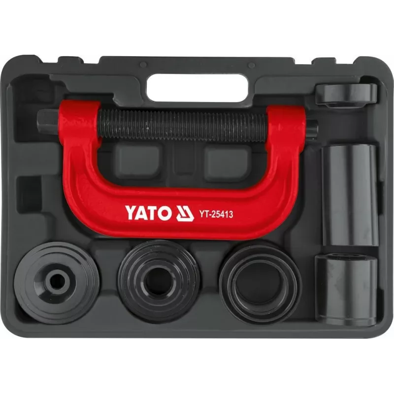 Yato YT-25413 173-teiliges Steckschlüssel- und Bit-Set mit 1/4 inch, 3/8 inch, 1/2 inch Antrieb, feinverzahnten Ratschen, CrV-Stahl, poliertem Chrom