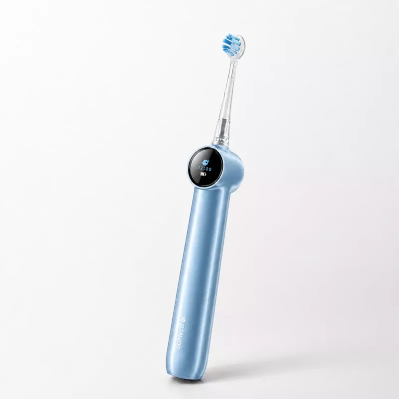 RANVOO PH5 Bubble Sonic Elektrische Zahnbürste, 38.000 VPM, 5 Modi, IPX7, USB-Aufladung, Blau