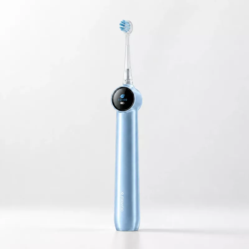 RANVOO PH5 Bubble Sonic Elektrische Zahnbürste, 38.000 VPM, 5 Modi, IPX7, USB-Aufladung, Blau