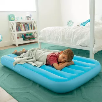 Intex 66803NP CozyKidz Kinder-Luftbett 157 x 88 x 18 cm, Blau oder Rosa
