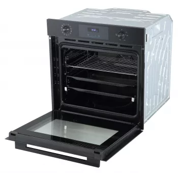 Midea MBO7NM30D0-BK Einbau-Elektrobackofen, 73 L, Pyrolytische Selbstreinigung, Touch-Steuerung, Schwarz