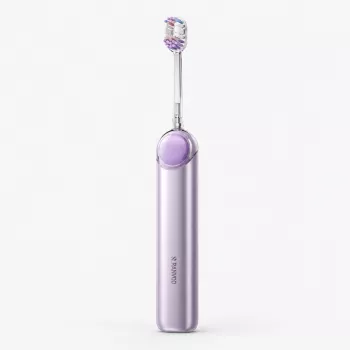 RANVOO PQ5 Pure Sonic Elektrische Zahnbürste, Lila, 5 Modi, 4 Bürstenköpfe, USB-Aufladung