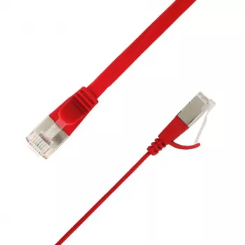 LinkIT Flach U/FTP Cat6A Rot 4,5m AWG (STP-FL6A-00450-RD)