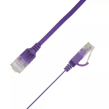 LinkIT Flaches U/UTP Cat6A Patchkabel Lila 3,5m UTP-FL6A-00350-PU
