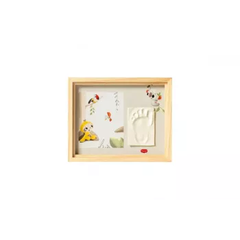 Tiny Love Einfaches Holzrahmen-Baby-Hand- und Fußabdruck-Erinnerungsset