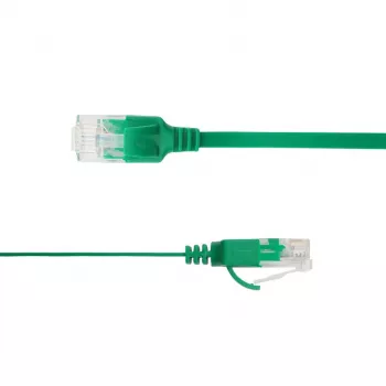 LinkIT Flaches U/UTP Cat6A Ethernet Patchkabel, Grün, 1,5m UTP-FL6A-00150-GR