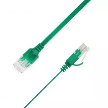 LinkIT Flaches U/UTP Cat6A Ethernet Patchkabel, 3m, Grün UTP-FL6A-00300-GR