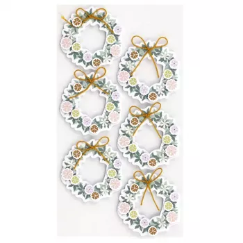 Artoz 3D Türkranz Papieraufkleber, 6er-Pack 185600-221