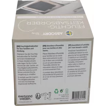 Absodry Duo Family Feuchtigkeitsabsorber für Kleidung und Textilien, 2x 100 g (220-dft-e8)