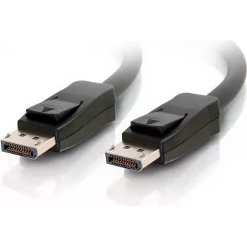 C2G 10,0 m DisplayPort-Kabel mit Verriegelung, Stecker-Stecker, 4K 60Hz, Schwarz 84405