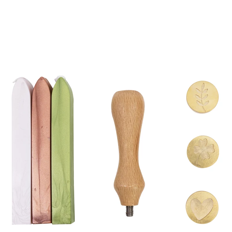 Artoz Siegelwachs-Set Hellrosa Hellgrün Kupfer (137605-21)