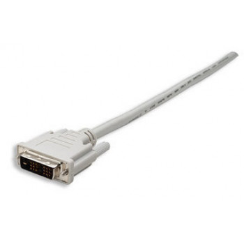 Digitus DVI-D Single Link Kabel, DVI-D 18+1 Pin Stecker auf DVI-D 18+1 Pin Stecker, 2 m, Schwarz, verschraubbar AK-320107-020-S