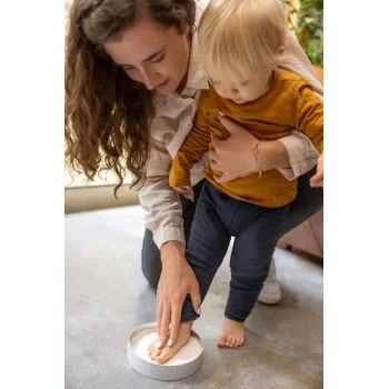Tiny Love Magic Box Rundes Baby Hand- und Fußabdruck-Erinnerungsset