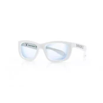 SHADEZ Blue Light White Teeny Kinder Blaulichtfilter-Brille, 7-16 Jahre