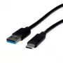 ROLINE RM USB 3.2 Gen 1 Kabel, USB A-C, ST/ST, Schwarz, 3 m 11.45.9013