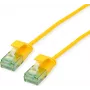 ROLINE RM UTP Patchkabel Cat.6A Class EA Slim Gelb 0,3m 21.45.3421