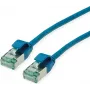 ROLINE RM U/FTP Cat.6A Slim Patchkabel, Blau, 1m 21.45.3343