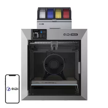 QIDI Max 4 Combo 3D-Drucker, 325x325x325mm, CoreXY, 600mm/s, vollständig geschlossen, Dual-Gear-Direct-Drive