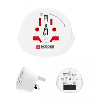 SKROSS Weltreiseadapter mit Micro-USB-Kabel (1.500225C-E)