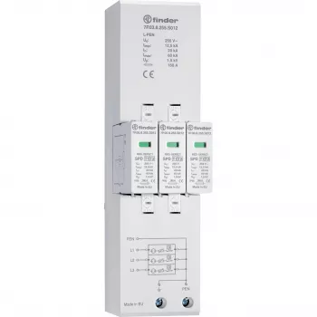 Finder 7P.03.8.255.S012 Typ 1+2 Überspannungsableiter für dreiphasige TN-C-Netze (7P038255S012)