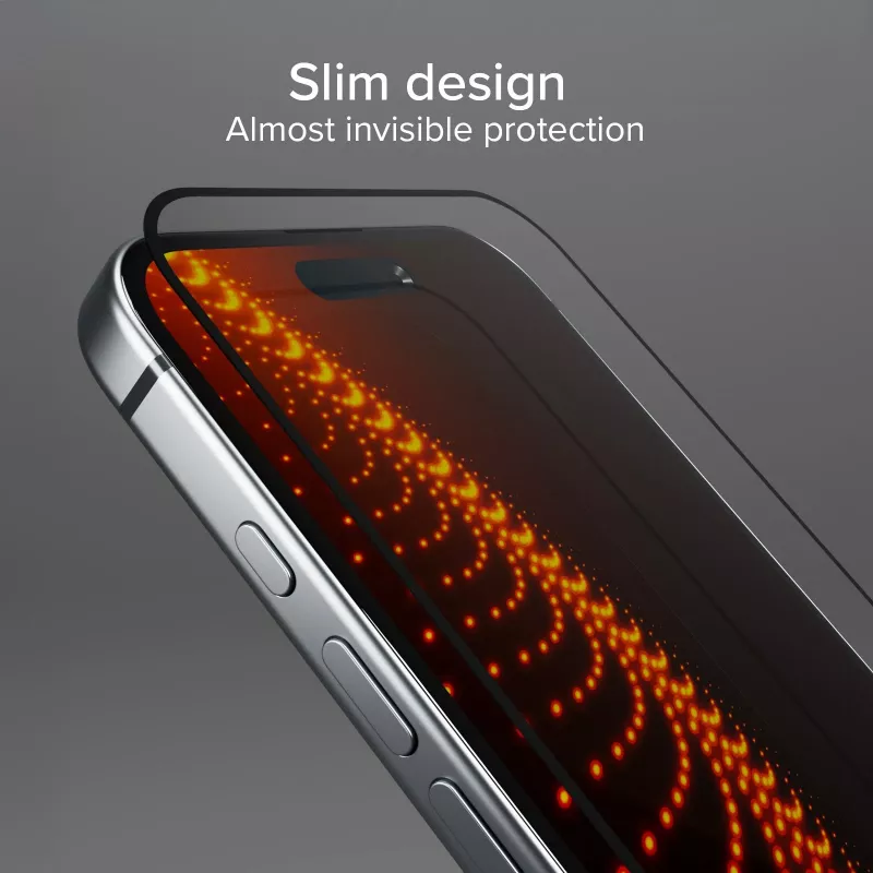 SBS Mobile Panzerglas Displayschutzfolie für Apple iPhone 16 / iPhone 15 / iPhone 15 Pro - 9H Härte, kratzfest, oleophob, blasenfrei, 1er-Pack TED3OSCRGLIP1661