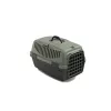 STEFANPLAST Gulliver 1 Transportbox für Haustiere mit Kunststofftür 48x32x31 cm Grau/Grün