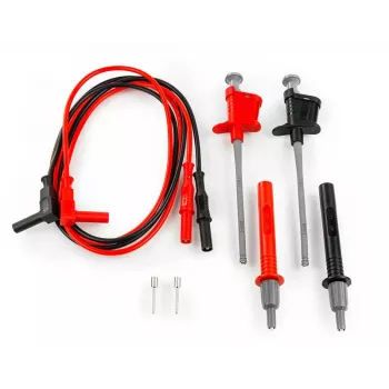 HT Instruments 425 Messleitungs-Set, CAT IV 600V / CAT III 1000V, 1,5 m, 16 A, 4mm berührungssichere Bananenstecker, Rot/Schwarz 1003040