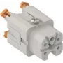 ILME CKSHF04 Buchseneinsatz 4P+PE Silber SQUICH 10A 400V Größe 21.21