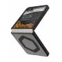 UAG Urban Armor Gear Mouve Hülle mit Magnetmodul für Samsung Galaxy Z Flip8 – Aschgrau (Transparent Grau)/Schwarz 214561113131