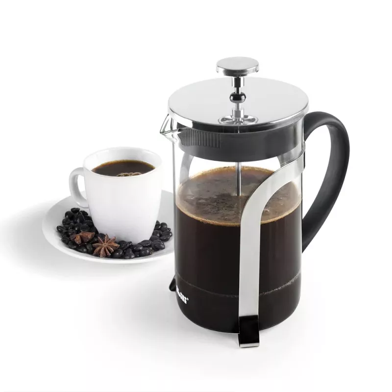 IBILI French Press Kaffeemaschine 350 ml, 3 Tassen, Borosilikatglas, Edelstahl