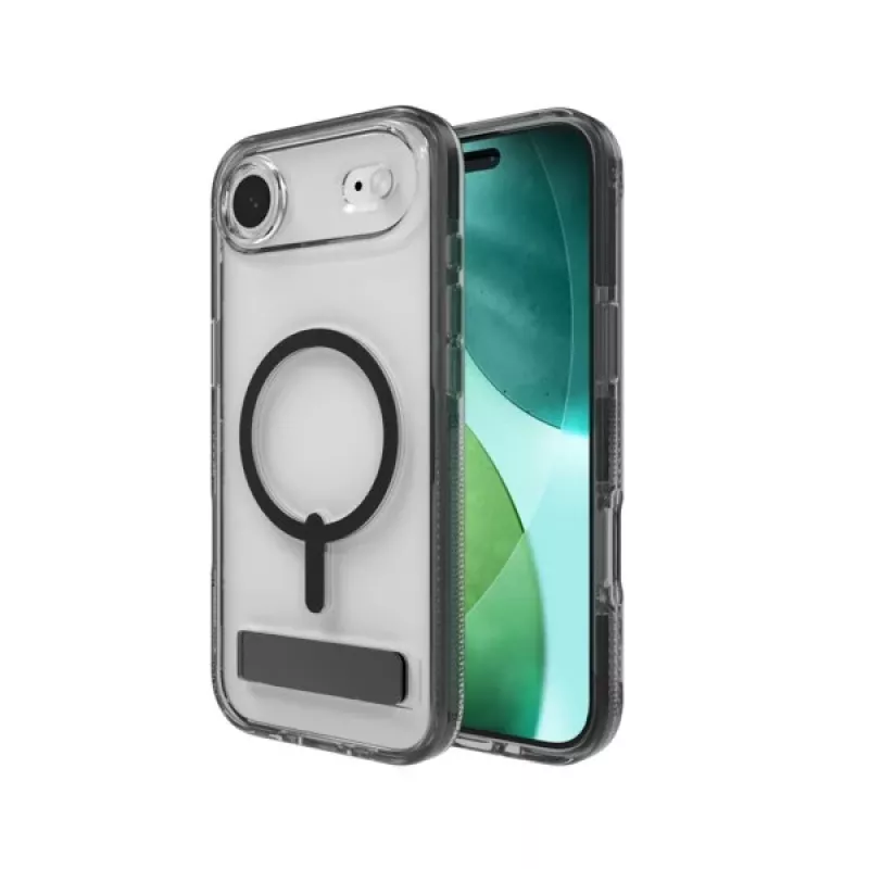 ZAGG Santa Cruz Snap KS Hülle mit Kickstand für iPhone Air MagSafe-kompatibel (Jet Black)