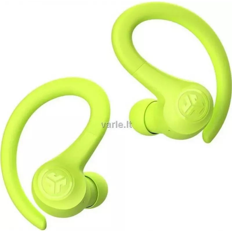 JLab GO Air Sport True Wireless Ohrhörer mit Ohrbügeln, Bluetooth 5.1, IP55 schweißresistent, 32-Stunden-Akku, Gelb IEUEBGAIRSPRTRYEL124