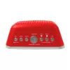 AIWA CRU-19RD Rotes Radiowecker mit FM/AM-Tuner, Doppelalarm, Snooze, Sleep-Timer, LED-Anzeige, Batterie-Backup